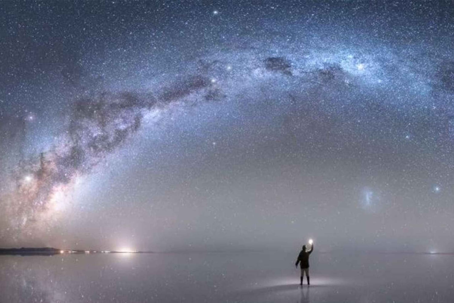 Uyuni: Zonsondergang + Sterrennacht bij de Salar de Uyuni