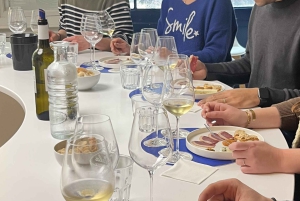 Bordeaux-vinprovning med mad og vin