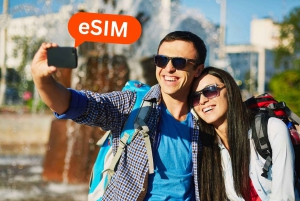 Bordeaux: Dataplan for roaming med eSIM i Frankrike