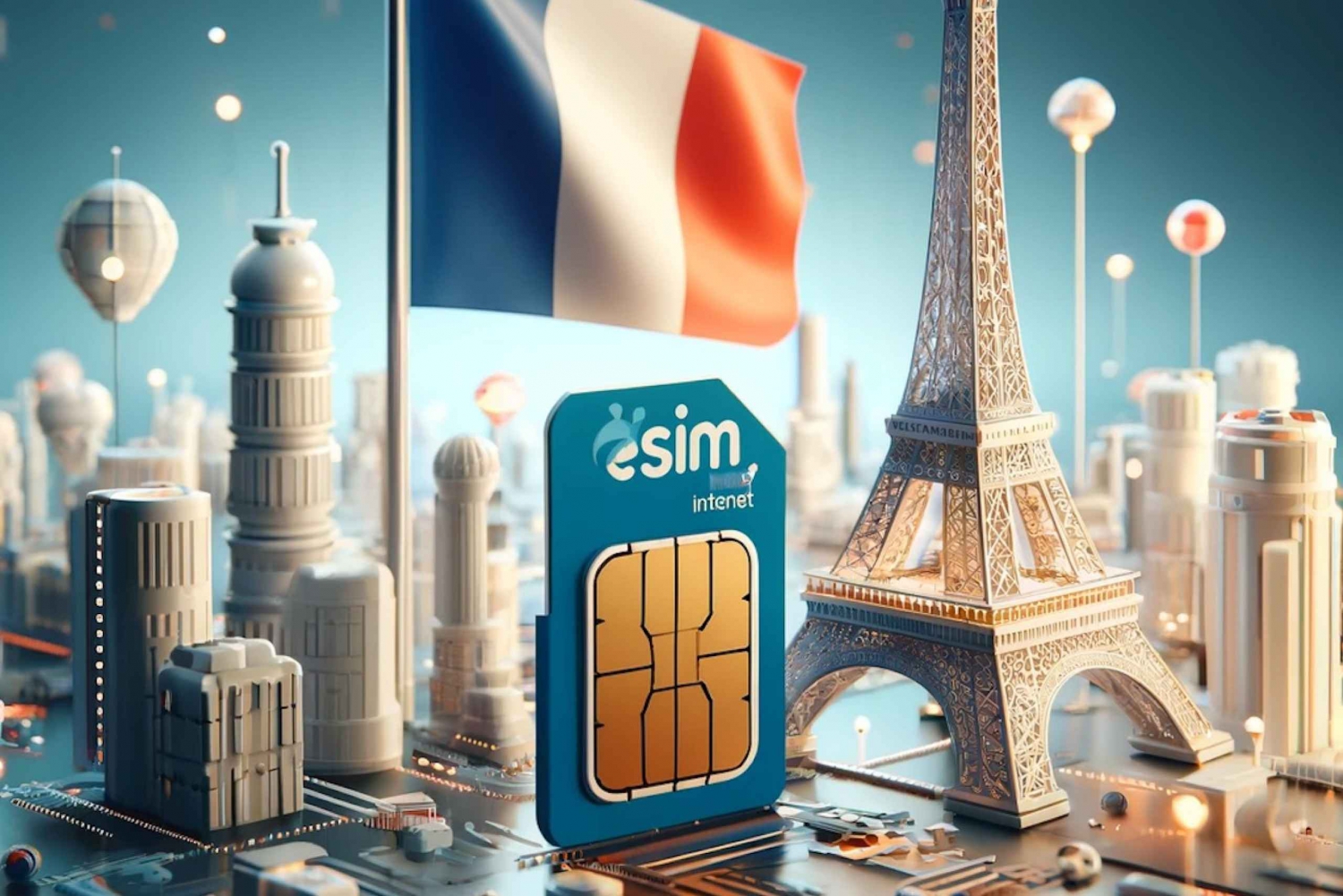 France: eSIM Bordeaux Internet Data Plan for 4G/5G