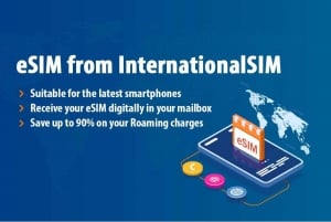 Frankrike: eSIM mobilt datapaket - 3GB