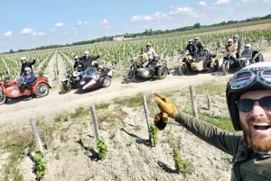Vanuit Bordeaux: Wijngaard- en kastelentocht Médoc per zijspan