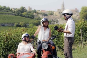 Au départ de Bordeaux : visite des vignobles de Saint-Emilion en side-car