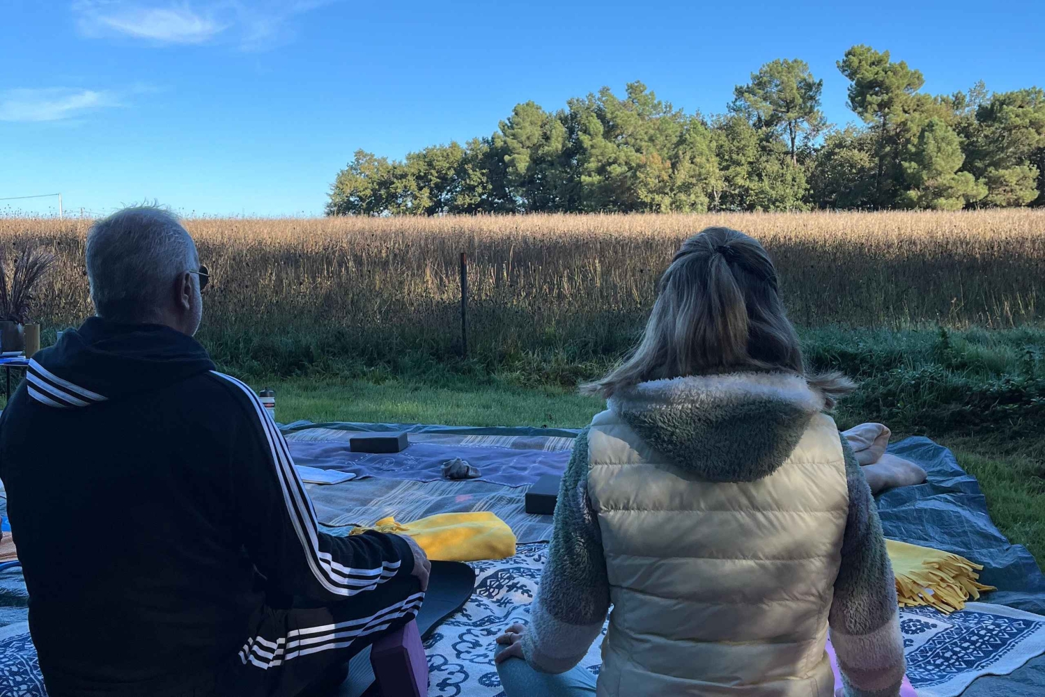 En Gironda: Día de yoga, paseo y brunch en la naturaleza, para todos los niveles.