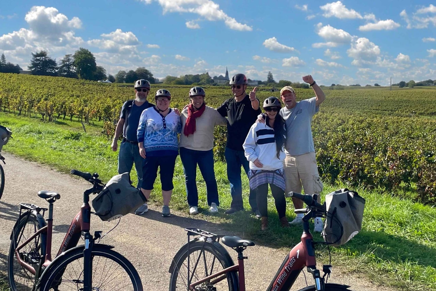 Passeio de bicicleta e vinho em Saint Emilion