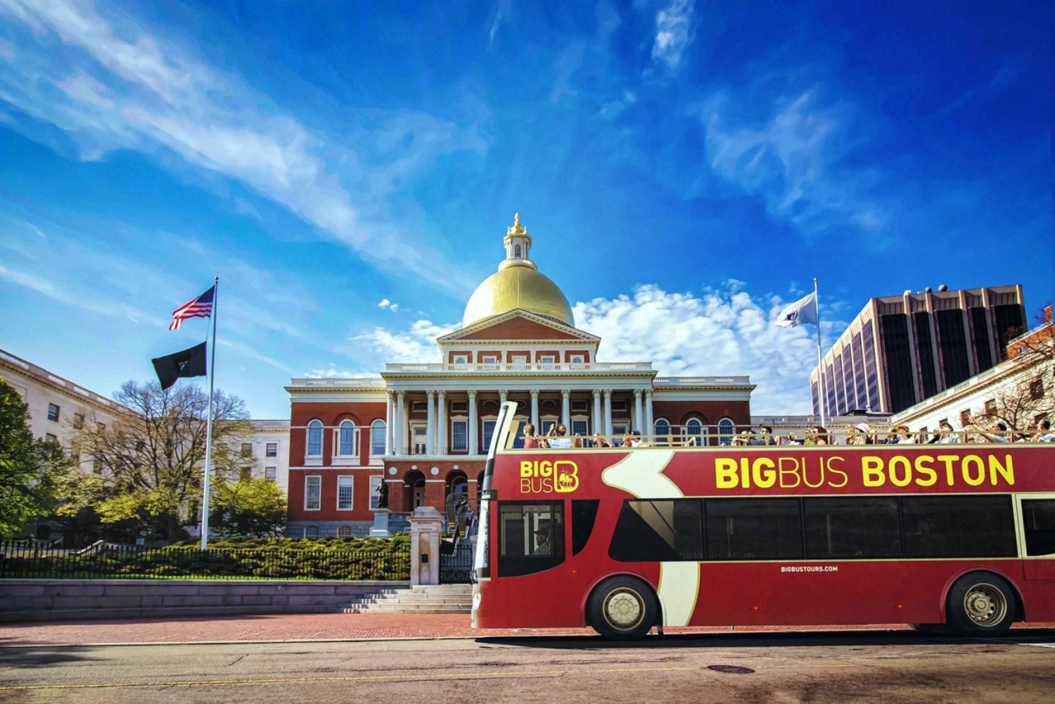 Boston: Double-Decker buss sightseeingtur med live guide