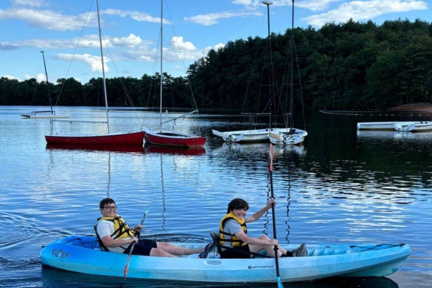 Nahanton Park Boathouse: uthyrning av enkel- eller dubbelkajaker