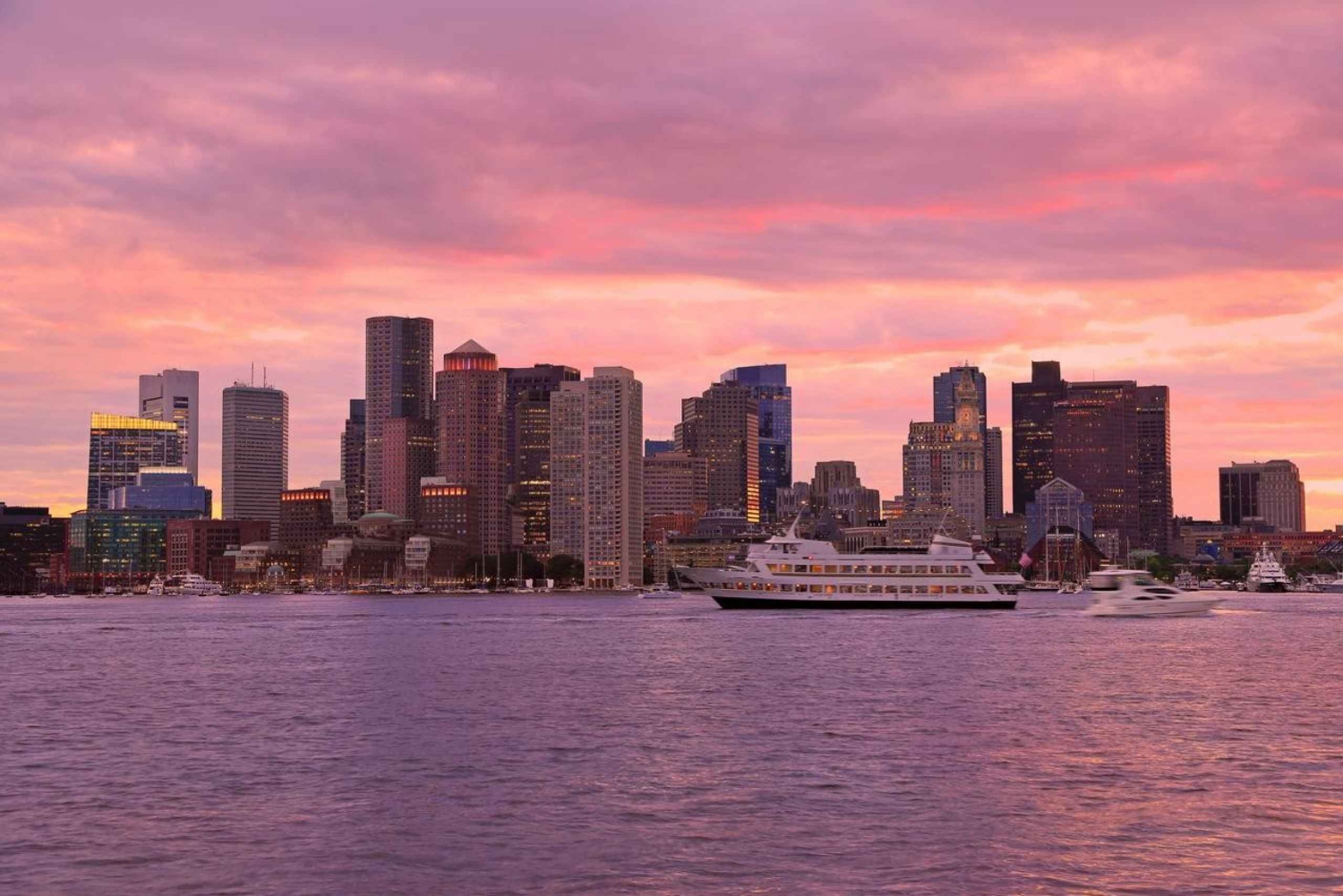 Scenic Boston Night Tour with Sunset Cruise