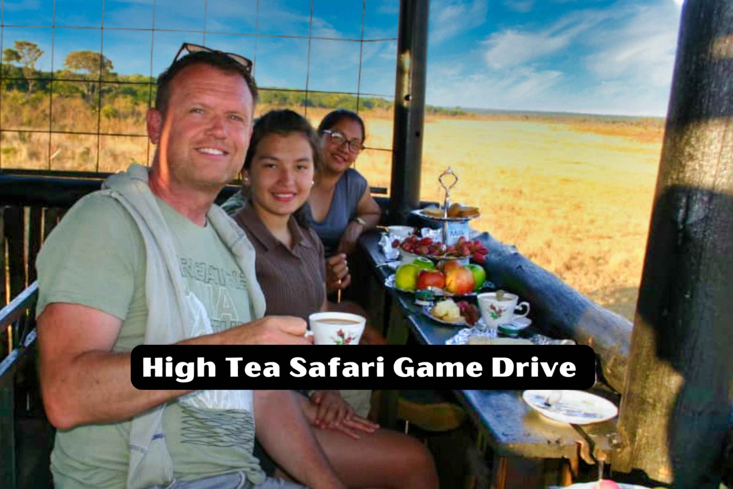 Safari avec thé dans le parc national de Chamabondo