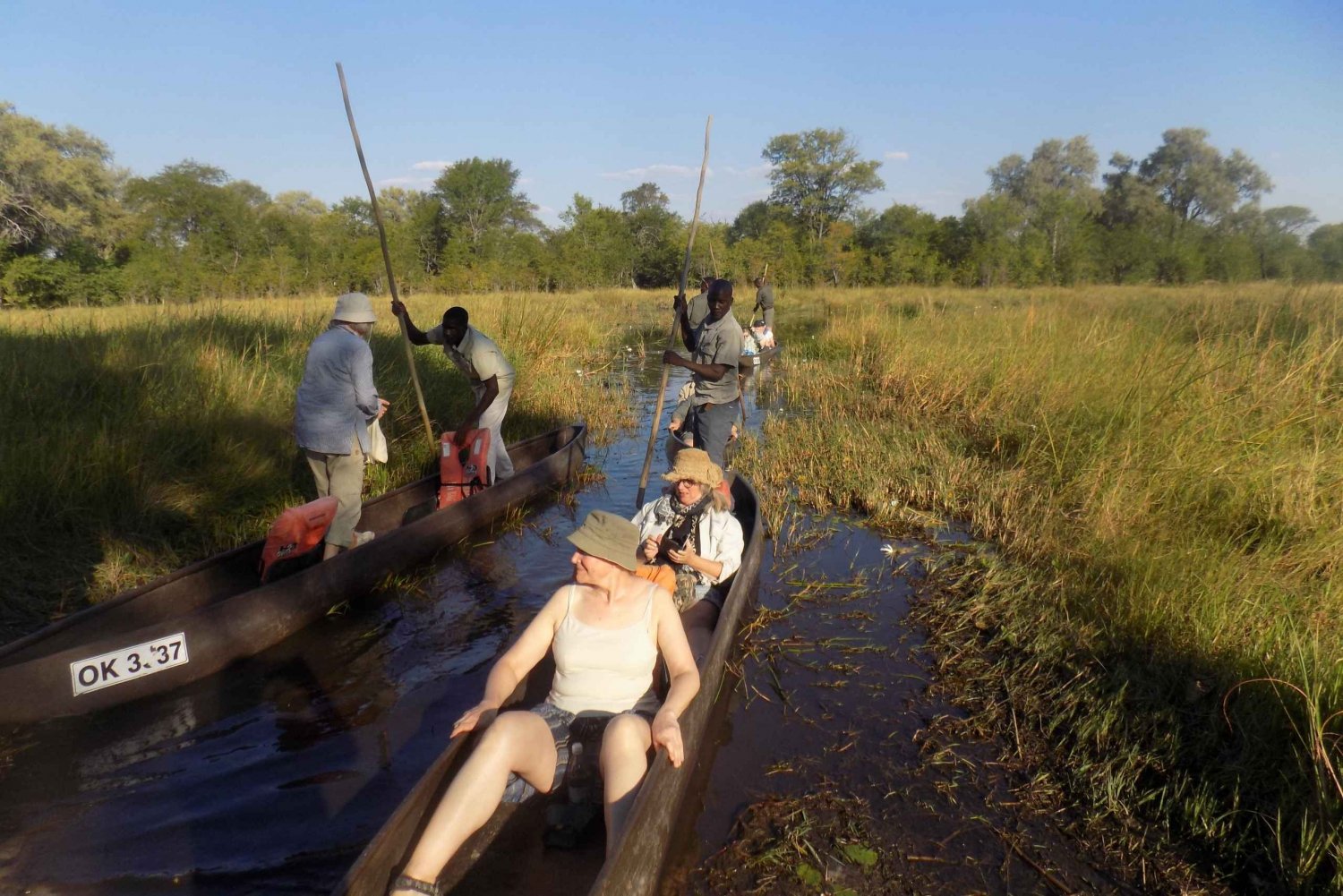 Geschenke des Okavango, Besuch des Okavango-Deltas und Moremi