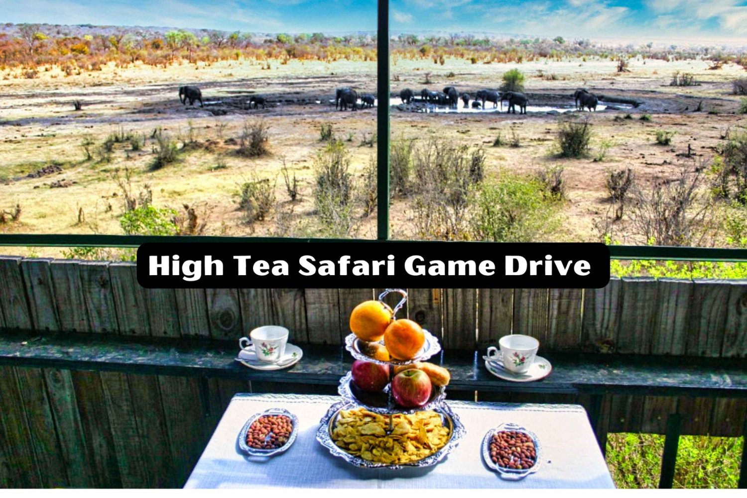 Unik High Tea Game Drive i Chamabondo nationalpark
