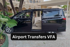 Aeroporto de Victoria Falls: Traslado do aeroporto para pequenos grupos em uma van