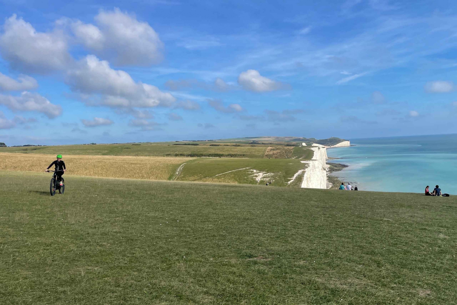 E-Bike on an adventure through Seven Sisters Country Park