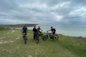 E-Bike on an adventure through Seven Sisters Country Park