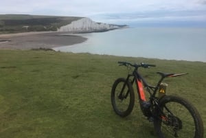 E-Bike on an adventure through Seven Sisters Country Park