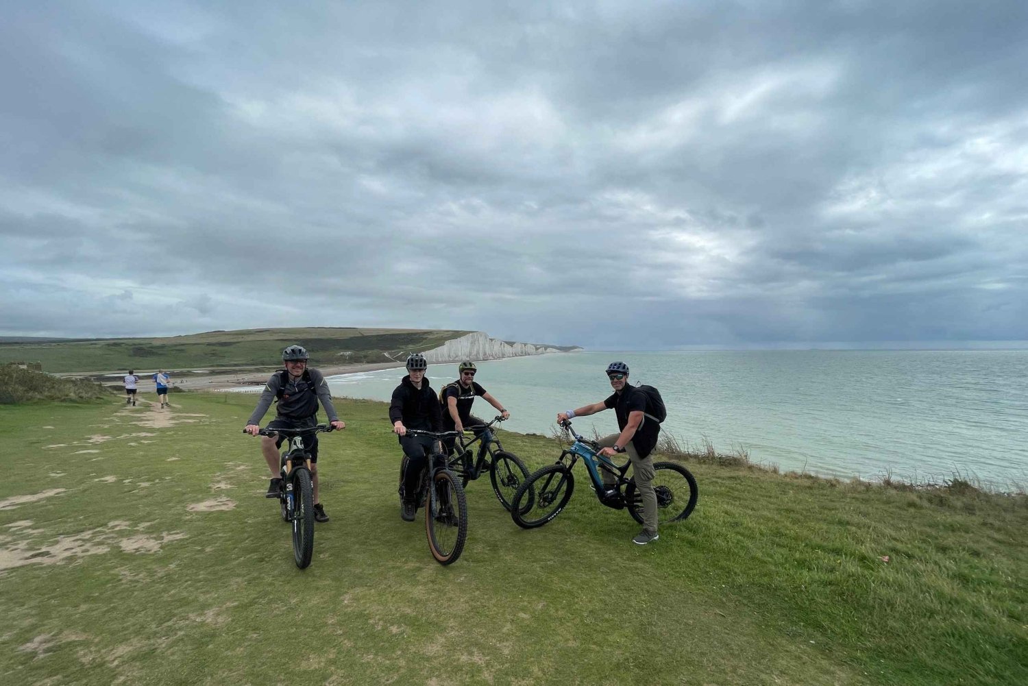 Circuit en vélo électrique dans la forêt de Friston et les Seven Sisters