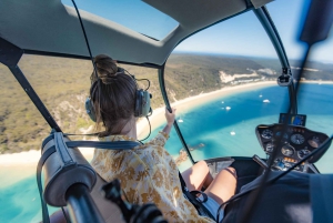Moreton Island: Tangalooma Snorkel Tour with Helicopter Tour