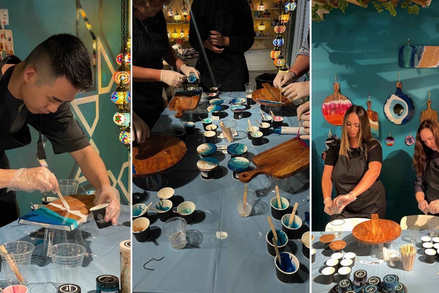 Brisbane: Resin Art Classes - Cheeseboards & Coasters