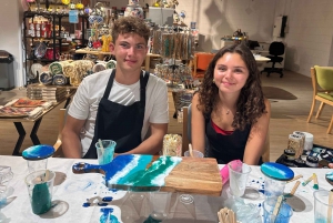 Brisbane: Resin Art Classes - Cheeseboards & Coasters