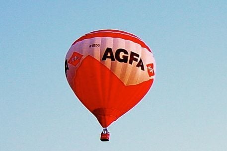 A balloon in flight
