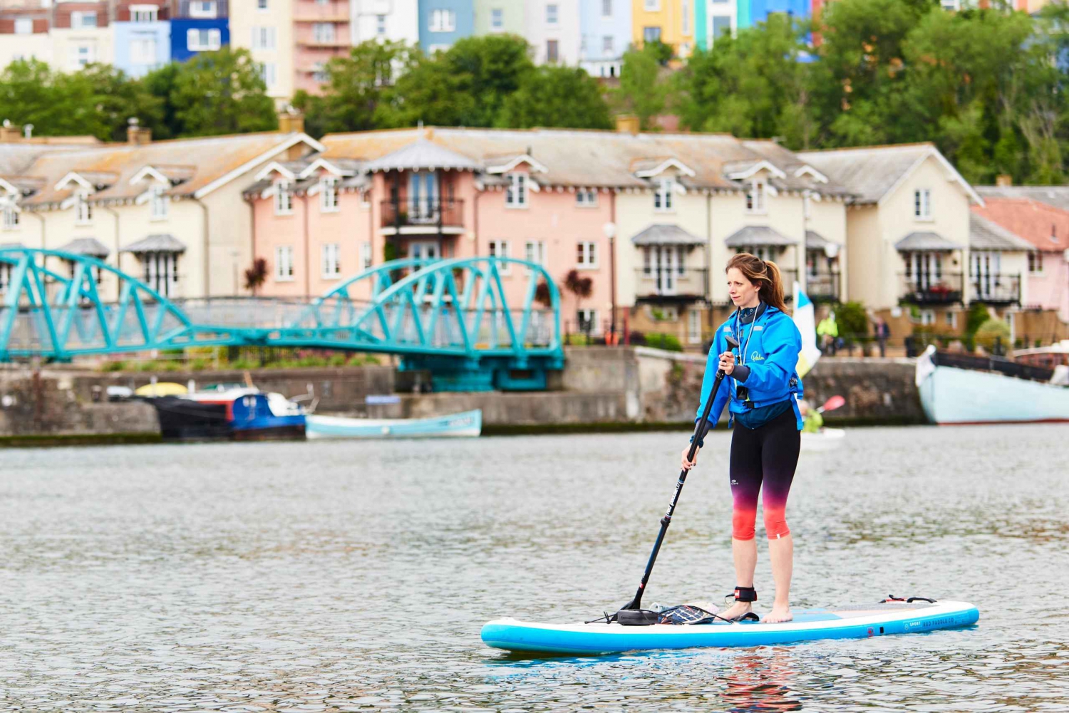 Bristol: Paddleboarding på tur langs havnen
