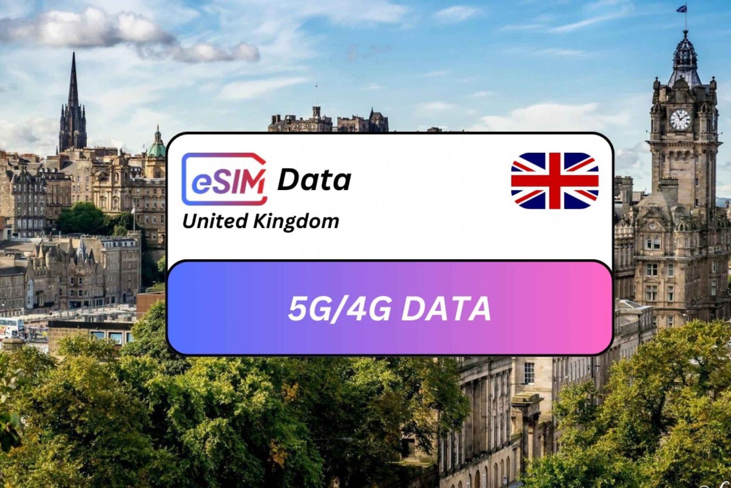 Depuis Bristol : Royaume-Uni eSIM Roaming Data Plan
