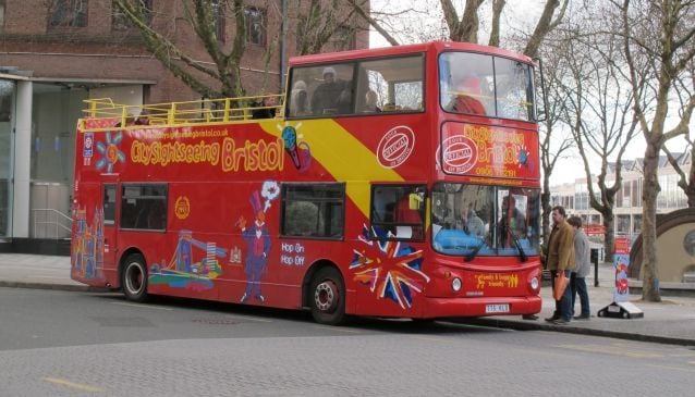 bristol open top bus tour route
