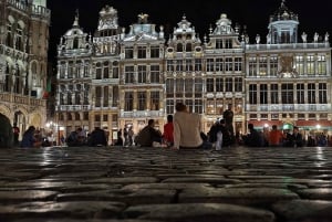 Brussel: 2 uur durende donkere kant van Brussel privé avondtour