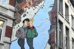 Bruxelas: Excursão a pé particular de 2 horas pelas Muralhas dos Quadrinhos