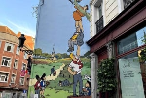 Bruxelas: Excursão a pé particular de 2 horas pelas Muralhas dos Quadrinhos