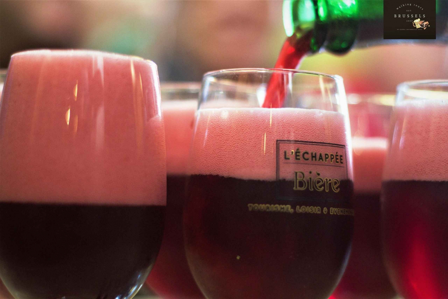 Bruxelles: Ølsmagningstur med 7 øl og snacks
