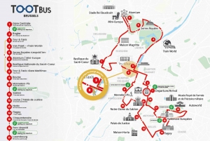 Brussels: Hop-On Hop-Off Bus Tour& Belgian Beer World Museum