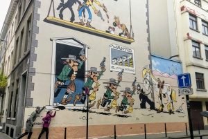 Brussels: Private Comic Strip Street Art Running Tour