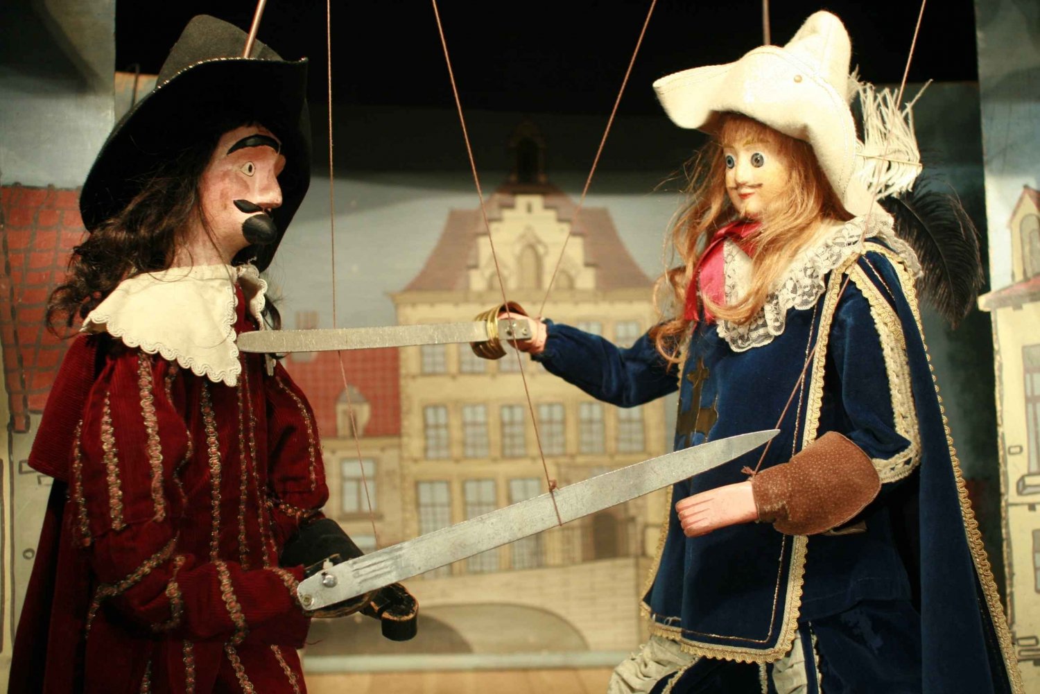 Bryssel: De tre musketörerna privat dockteaterföreställning