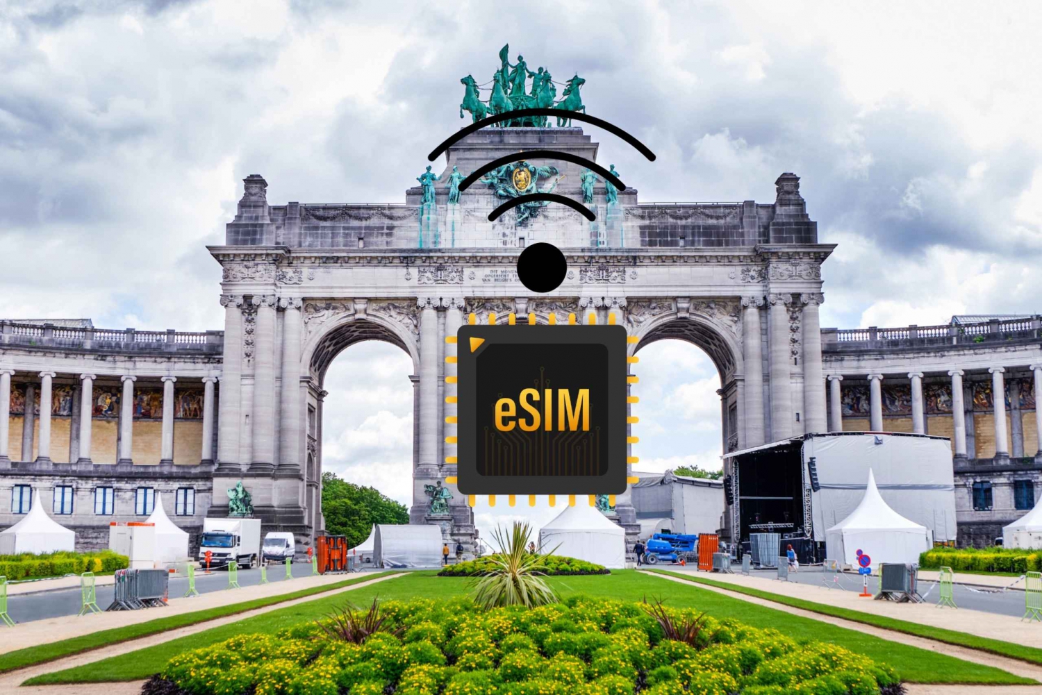 Brussel : eSIM Internet Data Plan België hoge snelheid 4G/5G