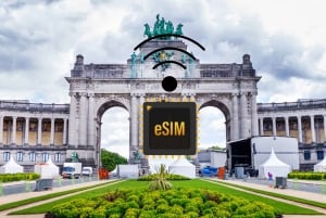 Bruxelas: Plano de dados de Internet eSIM Bélgica 4G/5G de alta velocidade