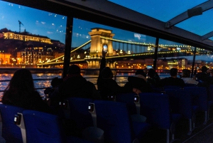 Budapest : croisière touristique d'une heure en soirée avec boisson
