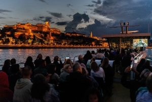 Budapest : croisière touristique d'une heure en soirée avec boisson