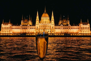 Budapest : croisière touristique d'une heure en soirée avec boisson