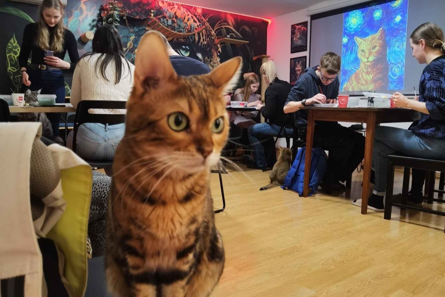 Budapest: Acrylic Painting Workshop in Cat Museum Budapest