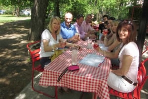 Budapest Bike Tour with a Hungarian summer drink