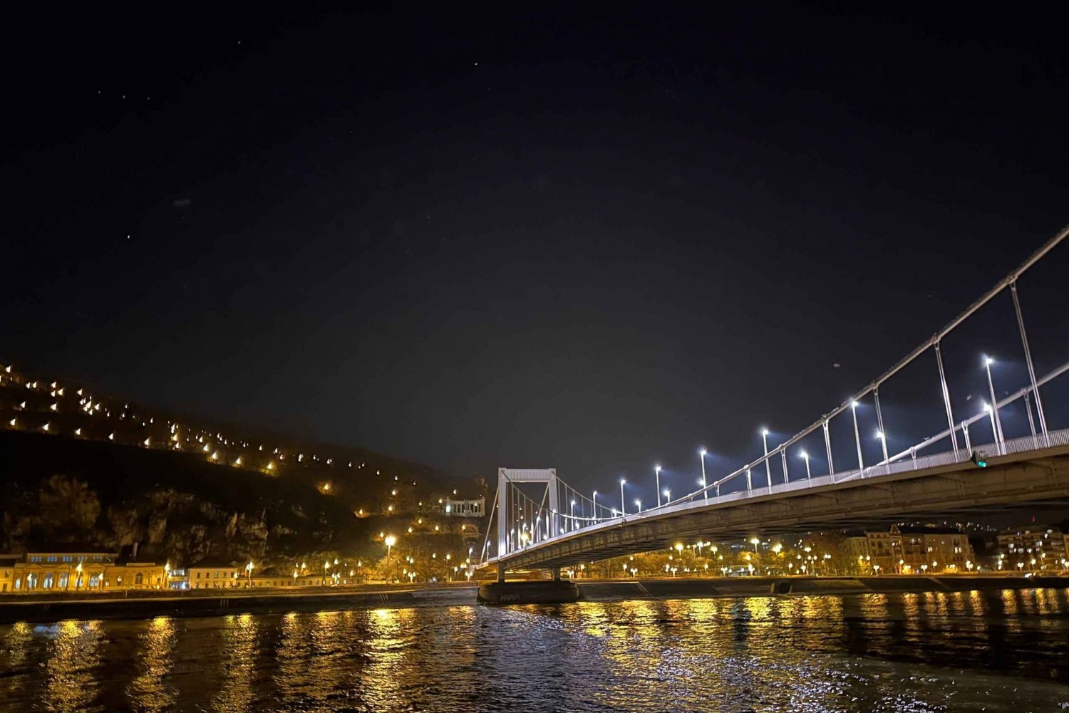 Budapest Boat Cruise at Night with a Drink & Your Own Driver