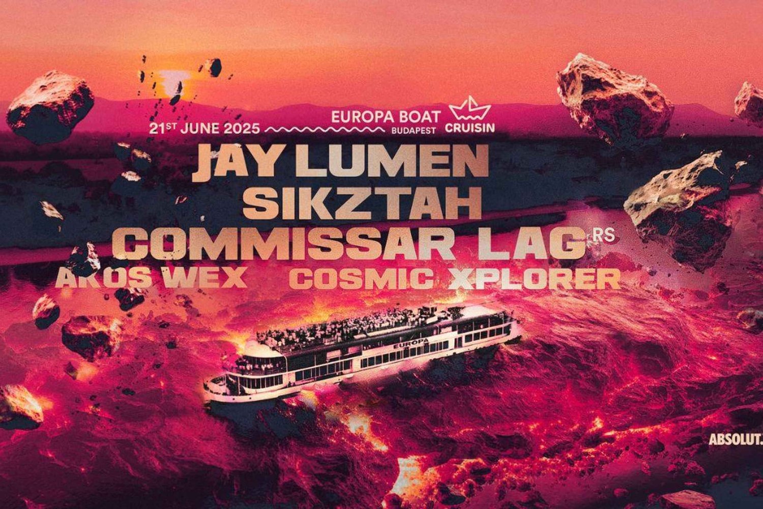 Budapest: Cruisin' Boat Party Jay Lumenin ja Sikztahin kanssa