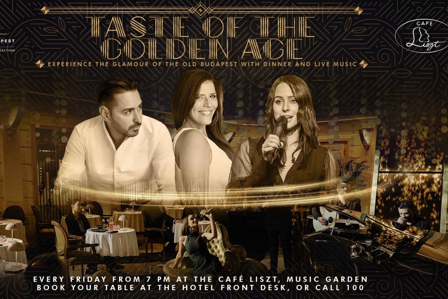 Budapeste: Jantar e música húngara ao vivo