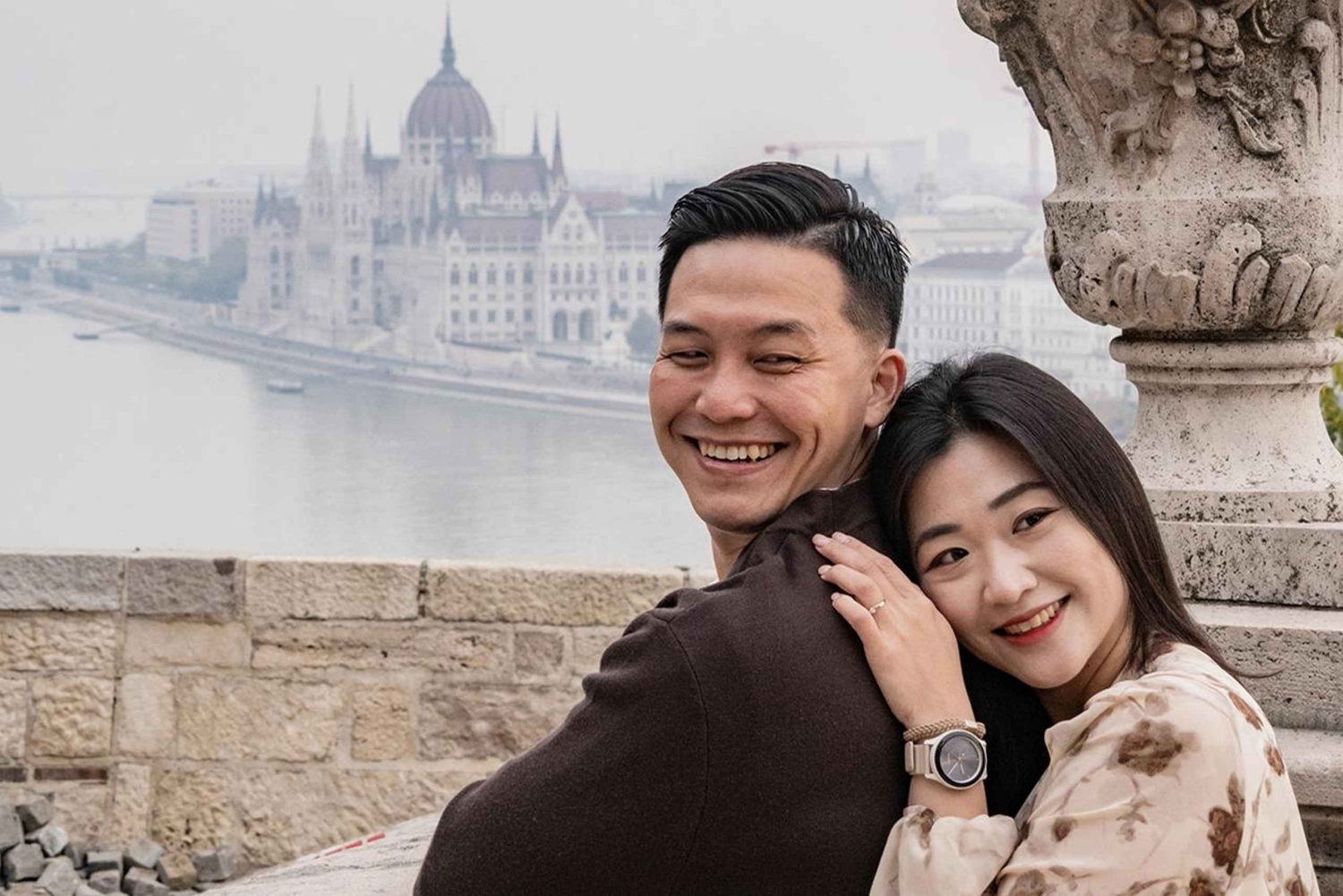 Budapest: Schnelles privates Fotoshooting mit bearbeiteten Fotos