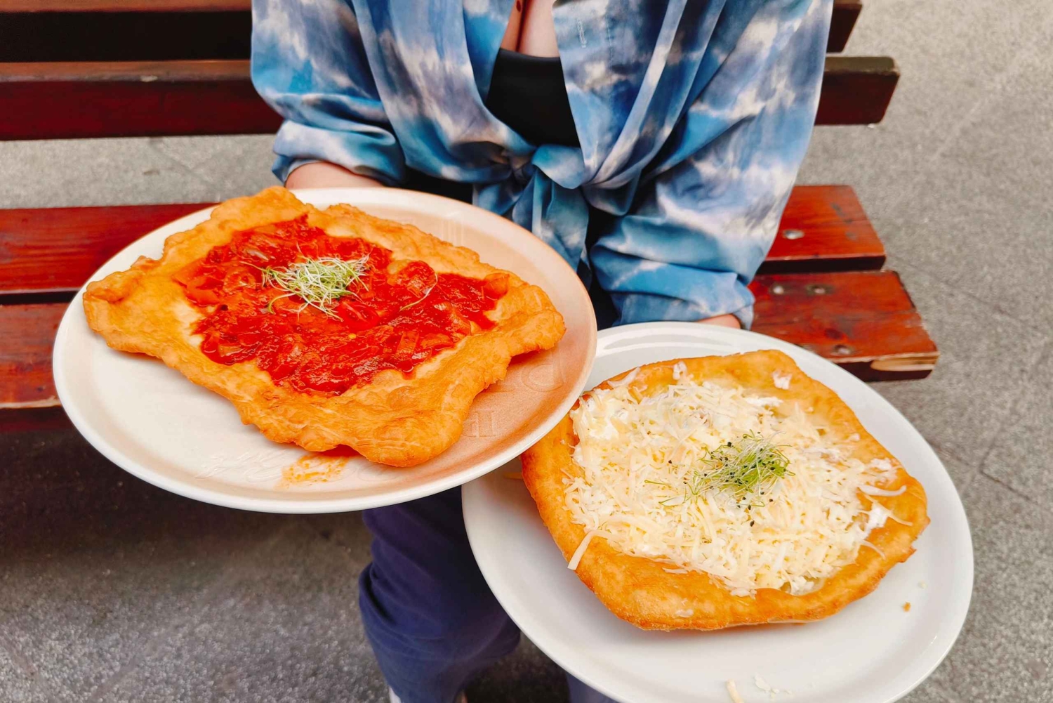 ブダペスト：ラングス体験付きガイド付き自転車ツアー