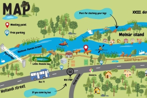 Budapest: Skjulte farvann i håndlagde kajakk (selvguidet)