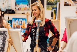 Budapest: Paint and sip experience (2 hrs for beginners)