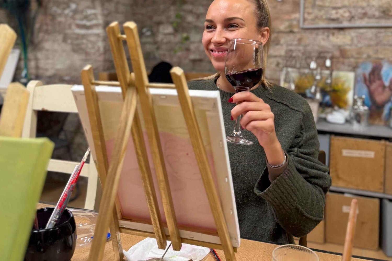 Budapest: Painting Workshop with Snacks and Wine