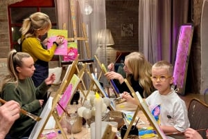 Budapest: Målningsworkshop med snacks och vin